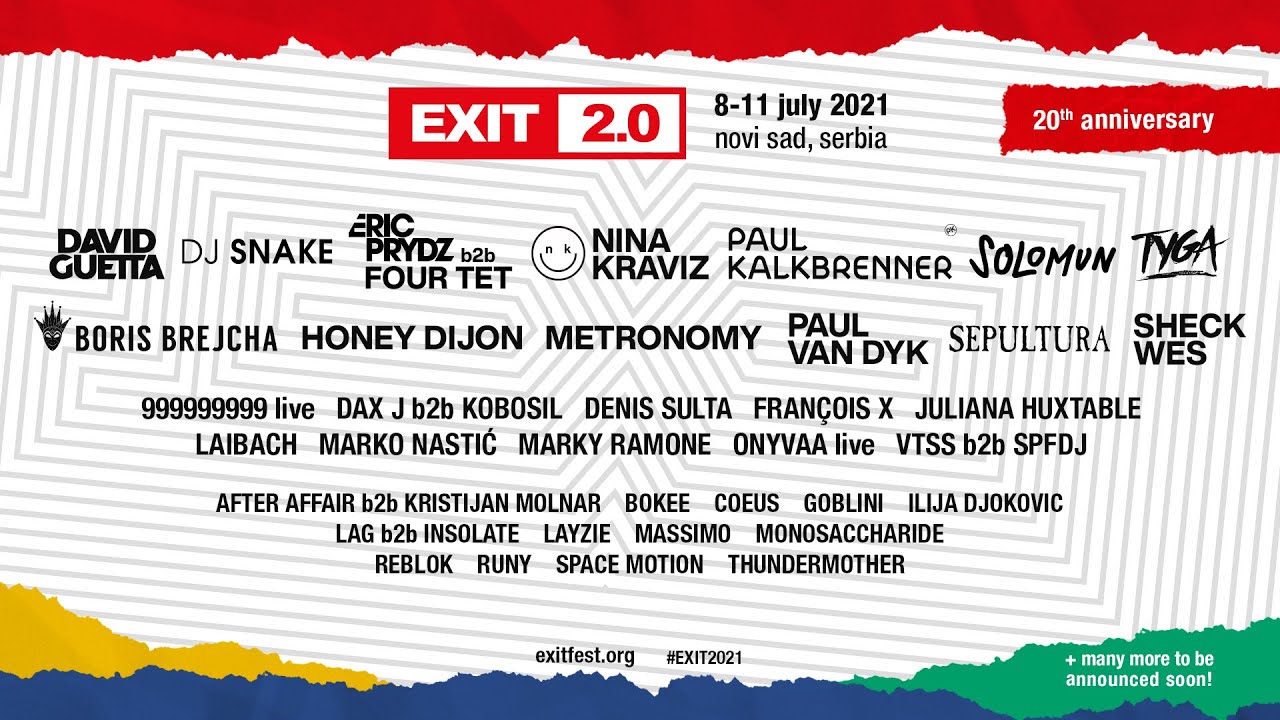 Velika proslava dve decenije EXIT festivala! Objavljena nova imena učesnika!