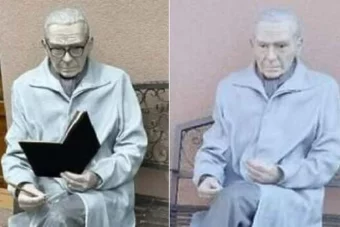 Ko je sa sklupture Ive Andrića u Travniku ukrao naočale, olovku i bilježnicu