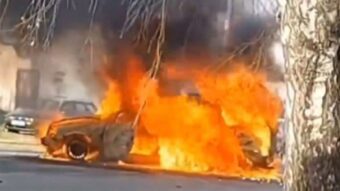 Drama na Sedreniku: Gori automobil