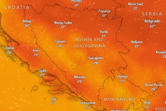 U BiH stiže toplotni val: Temperatura će za vikend ići i preko 30 stepeni