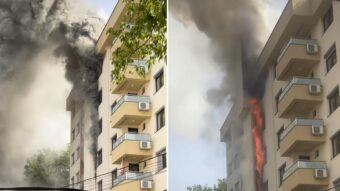 DRAMA U SARAJEVU Haos na Ilidži: Veliki požar, gori zgrada kod Policijske stanice