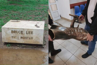 Muškarac koji je ukrao kip Brus Lija u Mostaru ide u zatvor