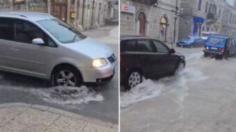 Snažno nevrijeme pogodilo bh. grad: Ulice pod vodom, otežan saobraćaj (VIDEO)