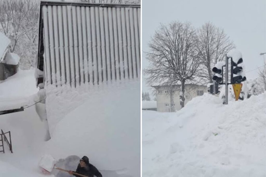 Ne mogu sahraniti pokojnike / Foto: BHMETEO / Facebook 