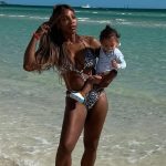 Serena Vilijams sa kćerkom