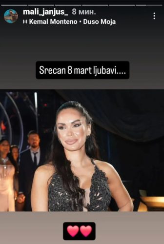 JANJUŠ PRIZNAO DA JE OVA UČESNICA NJEGOVA LJUBAV/Photo: Printscreen