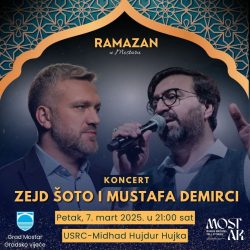 Ramazan u Mostaru: Na koncertu duhovne muzike u petak nastupaju Zejd Šoto i Mustafa Demirci