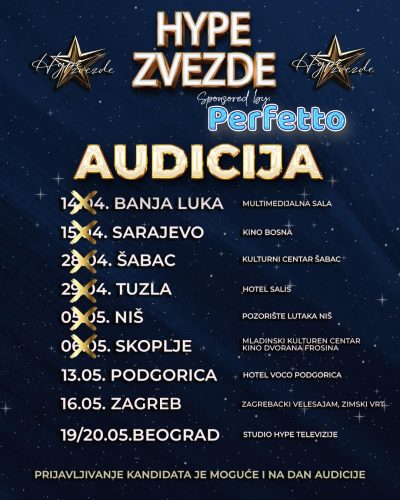 SVE JE SPREMNO ZA AUDICIJU U PODGORICI!/Photo: Printscreen