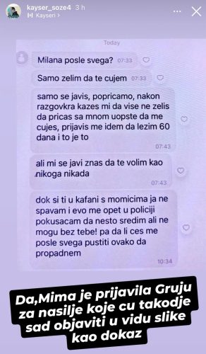 UZNEMIRUJUĆE! Mimas i Gruja se TU*LI – ona ga prijavila za na*ilje? / Photo: Printscreen