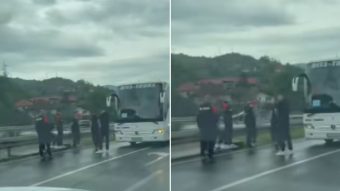 Autobus sa fudbalerima Čelika na putu za Tešanj učestvovao u saobraćajnoj nesreći