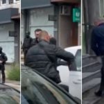 Uhapšeni policajci iz Sanskog Mosta dovedeni u prostorije MUP-a USK u Bihaću/Photo: Avaz.ba