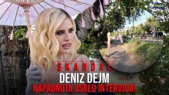 EKSKLUZIVNO! Deniz Dejm NAPADNUTA usred intervjua, pa nastao HAOS! Starleta URLALA: „Zvaću policiju!“ – SKANDAL (VIDEO)