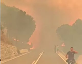 Vatrogasci objavili dramatičan snimak iz epicentra velikog požara kod Omiša