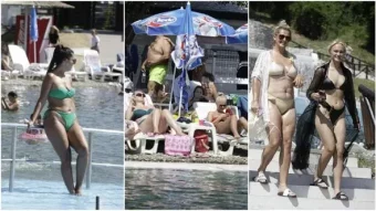 Tuzlaci, komšije i turisti uživaju u slanim jezerima: Spas od vrućina na Panonskim jezerima