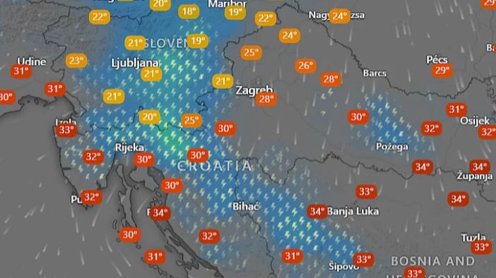 Olujno nevrijeme stiže i u BiH