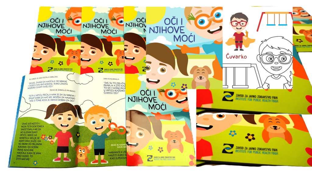 Zavod za javno zdravstvo FBiH izdao edukativnu bojanku o zdravlju očiju za djecu