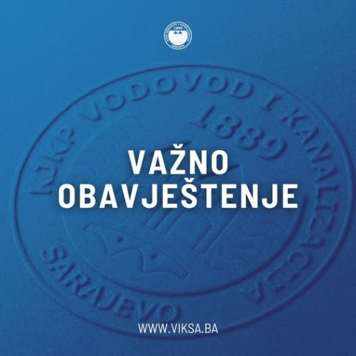 Saopštenje iz KJKP Vodovod i kanalizacija