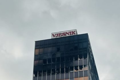 Misteriozni snimak požara zgrade Vjesnika