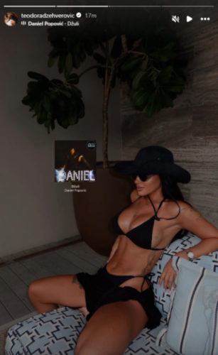 photo: Instagram prntscreen/teodoradzehverovic