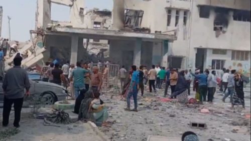 Eksplozija u iranskoj školi. Screenshot