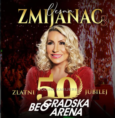 ZAKAZAN I TREĆI KONCERT VESNE ZMIJANAC U BEOGRADSKOJ ARENI!