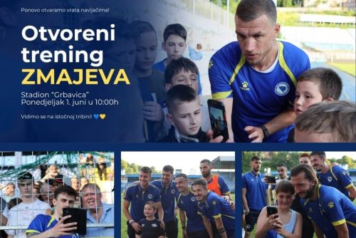 Otvoreni trening na Grbavici Foto: Avaz.ba