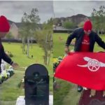 Navijač Arsenala otišao na grob prijatelja