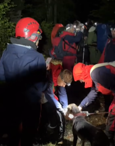 GSS Prenj: Deveteročlana ekipa spasilaca i pas Nera u dramatičnoj akciji spasili pet 5 mladih planinara!