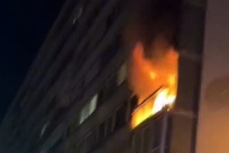Tri policajca povrijeđena u požaru u Sarajevu!