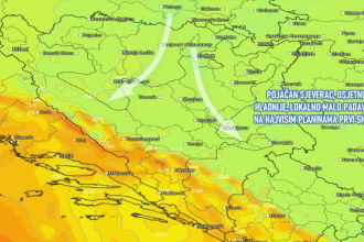BH Meteo: Stiže osjetno zahlađenje i snijeg, pripremite topliju garderobu!