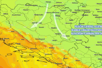 BH Meteo: Stiže osjetno zahlađenje i snijeg, pripremite topliju garderobu!