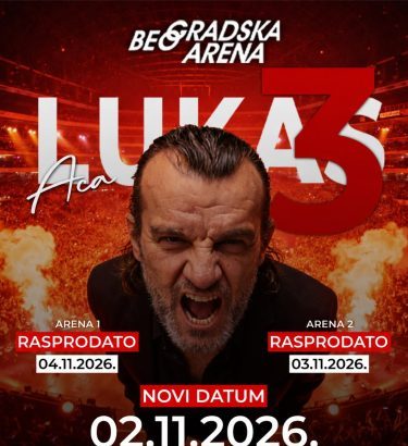 LUKAS NE STAJE – DVIJE ARENE RASPRODATE, ZAKAZANA I TREĆA! Tri noći, Beograd i hitovi koji spajaju generacije!