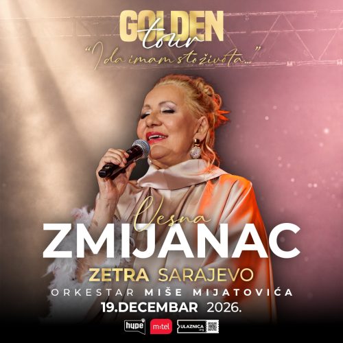 VESNA ZMIJANAC SPREMA NOĆ ZA PAMĆENJE! Muzička legenda 19. decembra stiže u Zetru – Sarajevo će pjevati njene vanvremenske hitove!